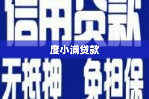 利州度小满贷款