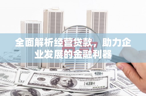 利州全面解析经营贷款，助力企业发展的金融利器