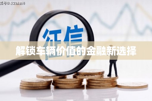 利州解锁车辆价值的金融新选择