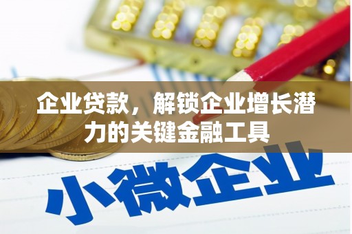 利州企业贷款，解锁企业增长潜力的关键金融工具