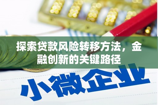 利州探索贷款风险转移方法，金融创新的关键路径