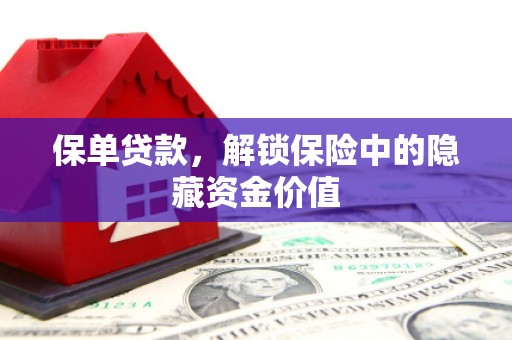 利州保单贷款，解锁保险中的隐藏资金价值