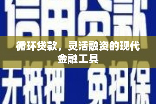 利州循环贷款，灵活融资的现代金融工具