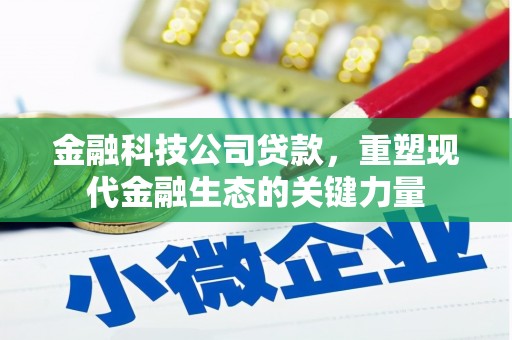 利州金融科技公司贷款，重塑现代金融生态的关键力量