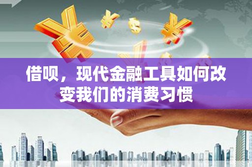 利州借呗，现代金融工具如何改变我们的消费习惯