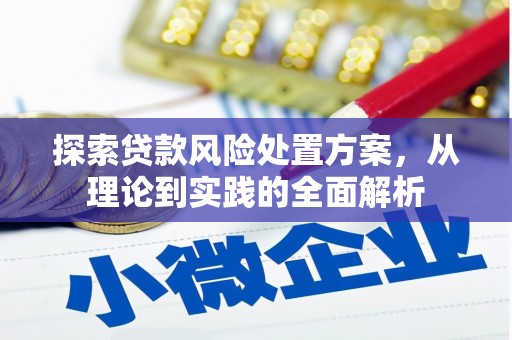 利州探索贷款风险处置方案，从理论到实践的全面解析