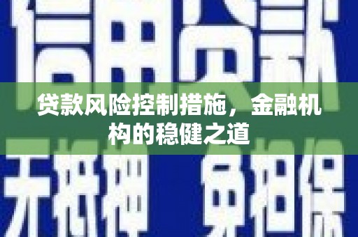利州贷款风险控制措施，金融机构的稳健之道