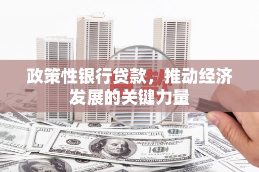 利州政策性银行贷款，推动经济发展的关键力量