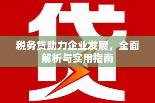利州税务贷助力企业发展，全面解析与实用指南