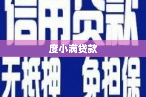 利州度小满贷款