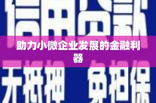 利州助力小微企业发展的金融利器