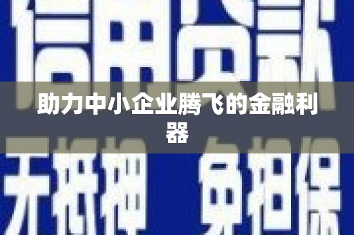 利州助力中小企业腾飞的金融利器